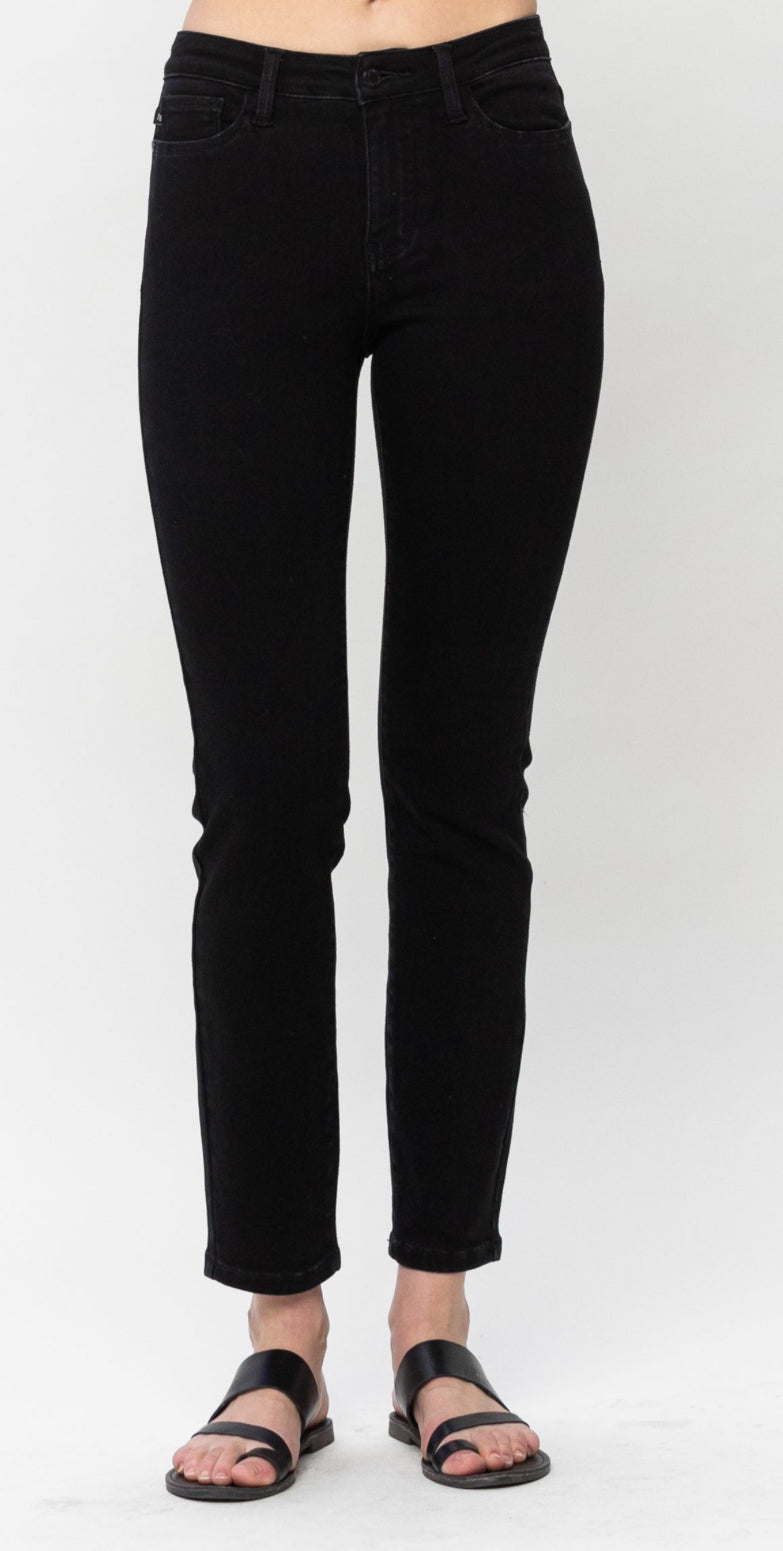 Judy Blue Mid-rise black slim fit jeans