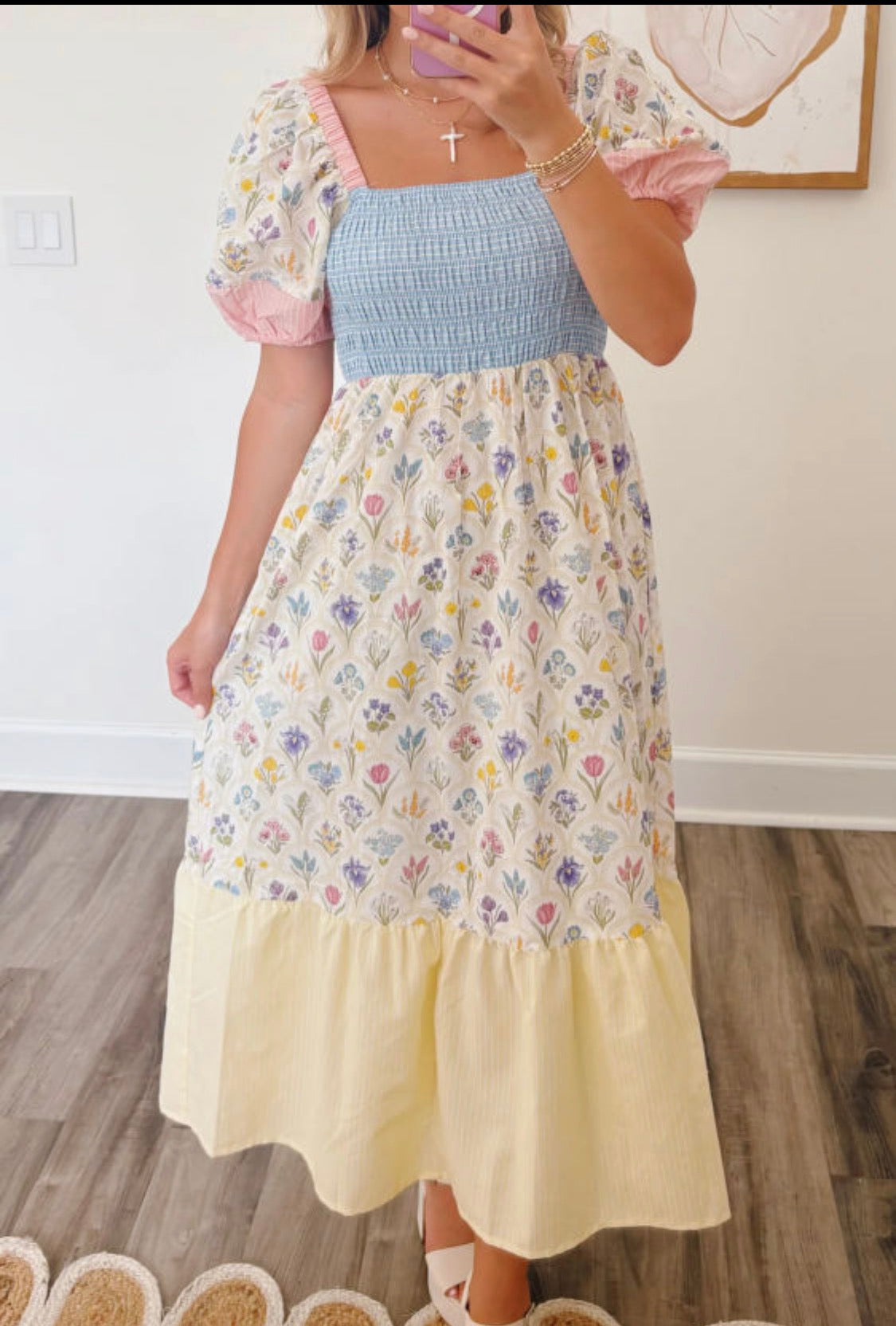Multicolored floral dress