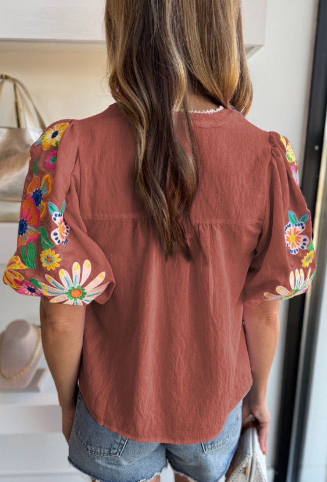 Brown blouse