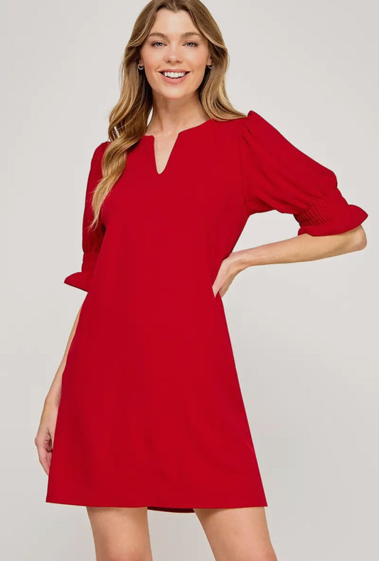 Red dress