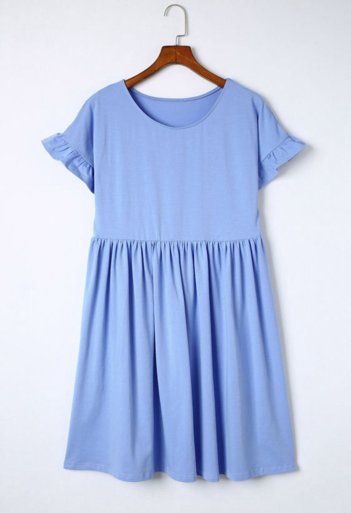 Sky blue loose dress