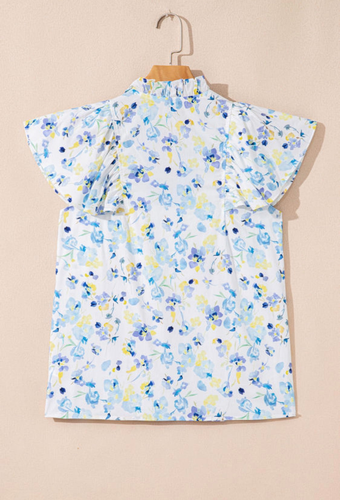 Blue floral top