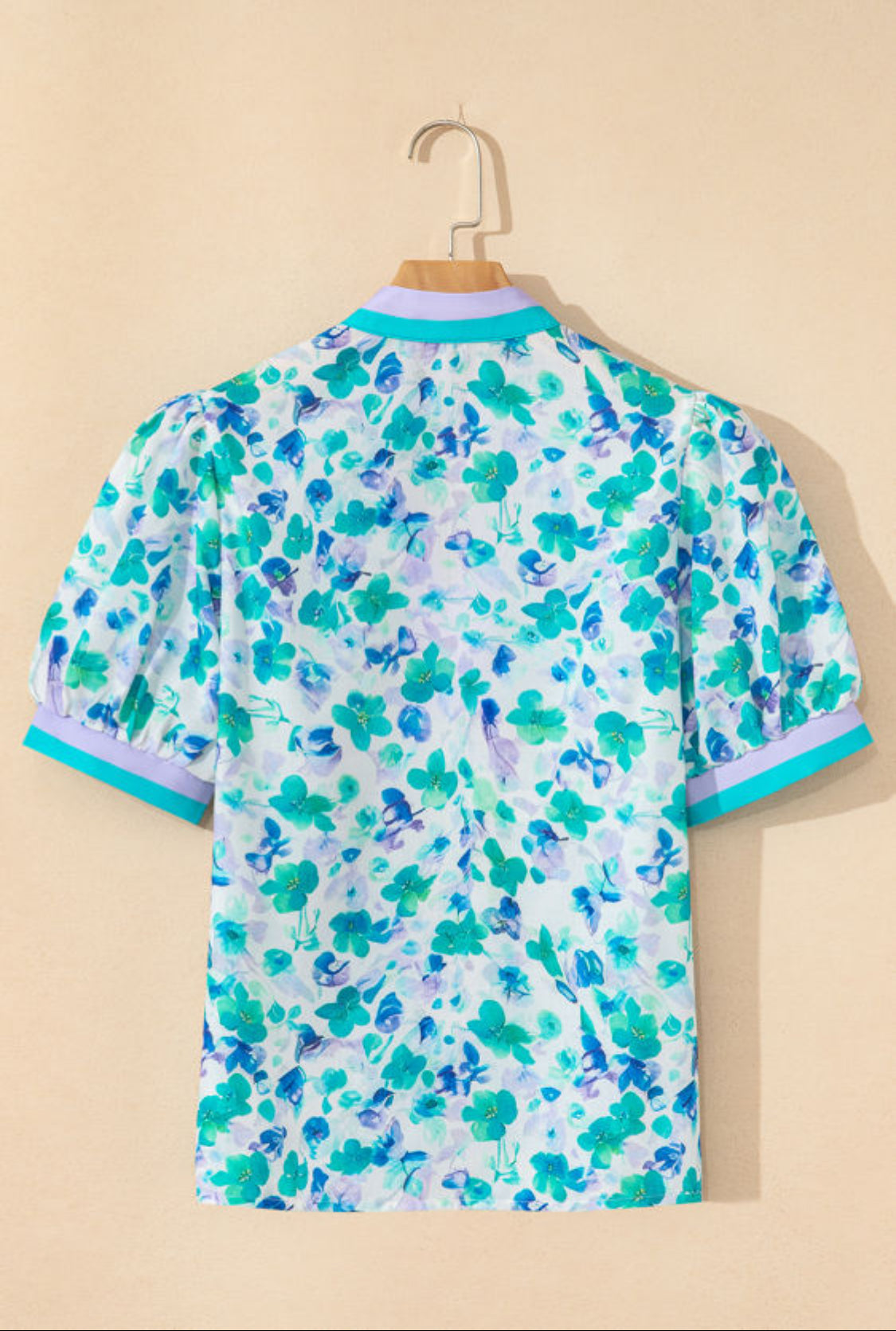 Green floral top