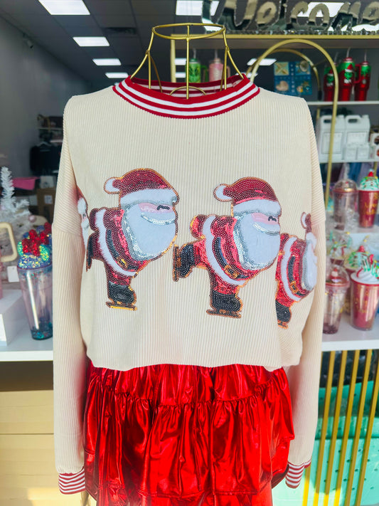 Sequin Santa top