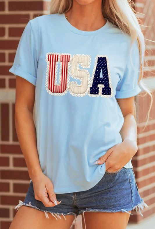 USA print tee