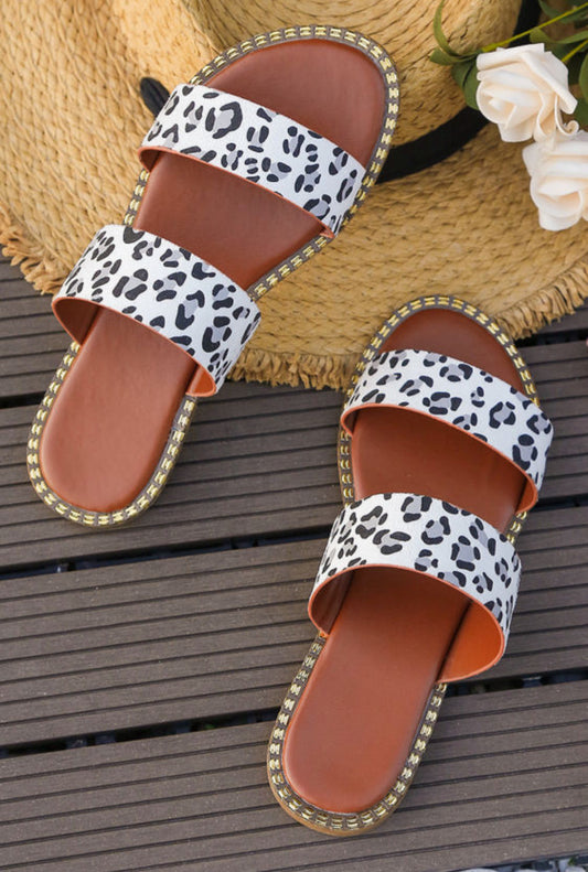 Leopard sandals