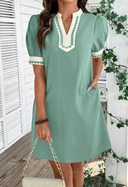 Sage green dress