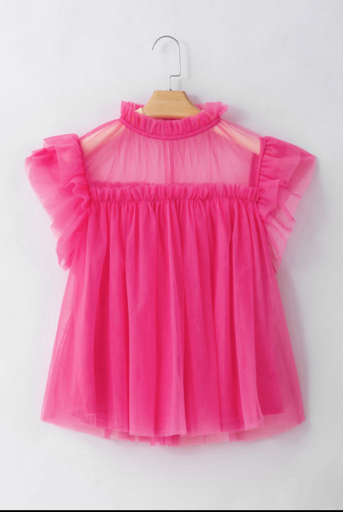 Strawberry pink babydoll top