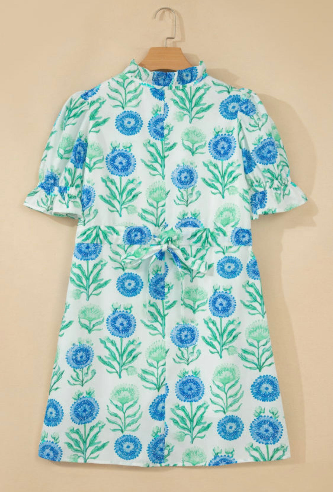 Blue floral dress