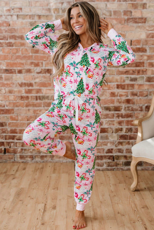 Pink Christmas pajama