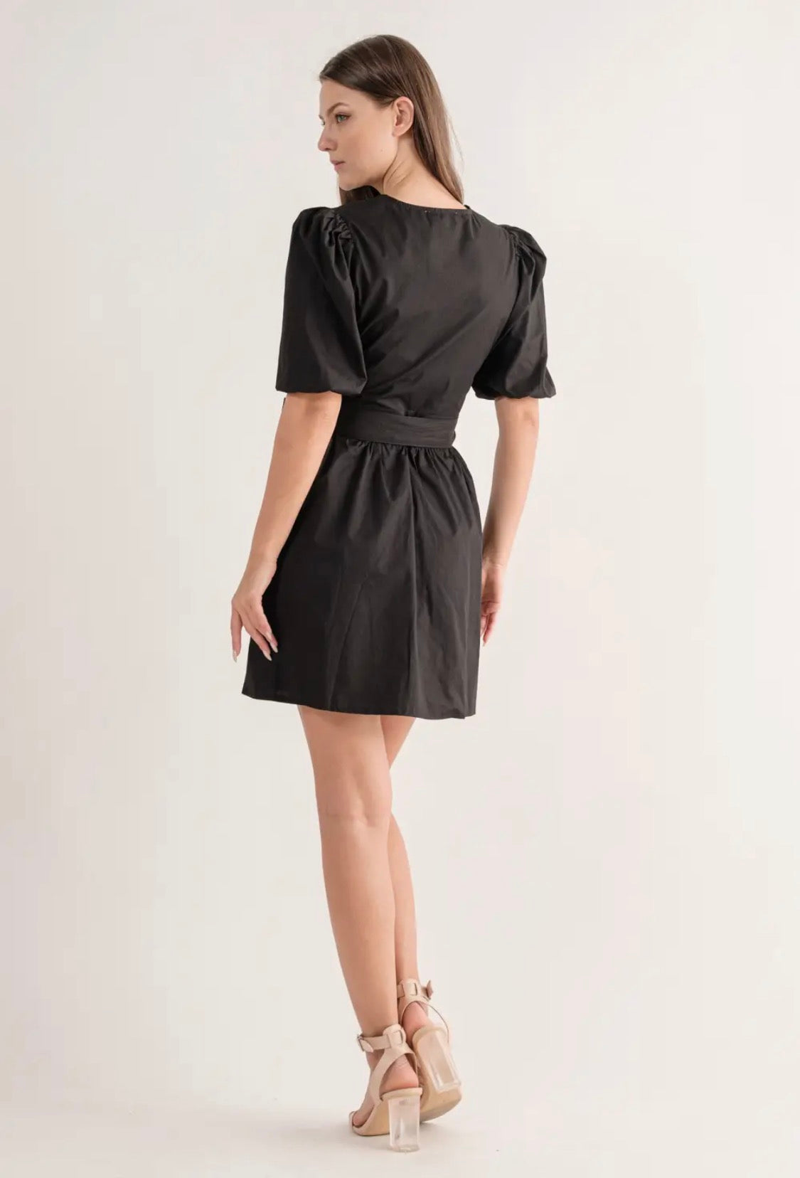 Black mini dress
