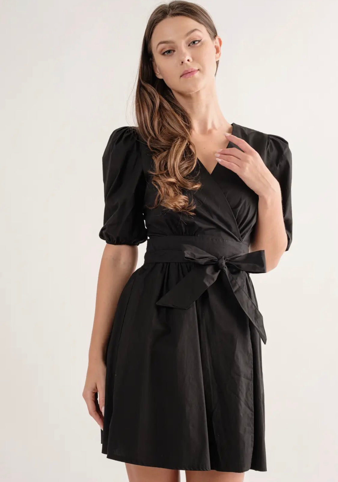 Black mini dress
