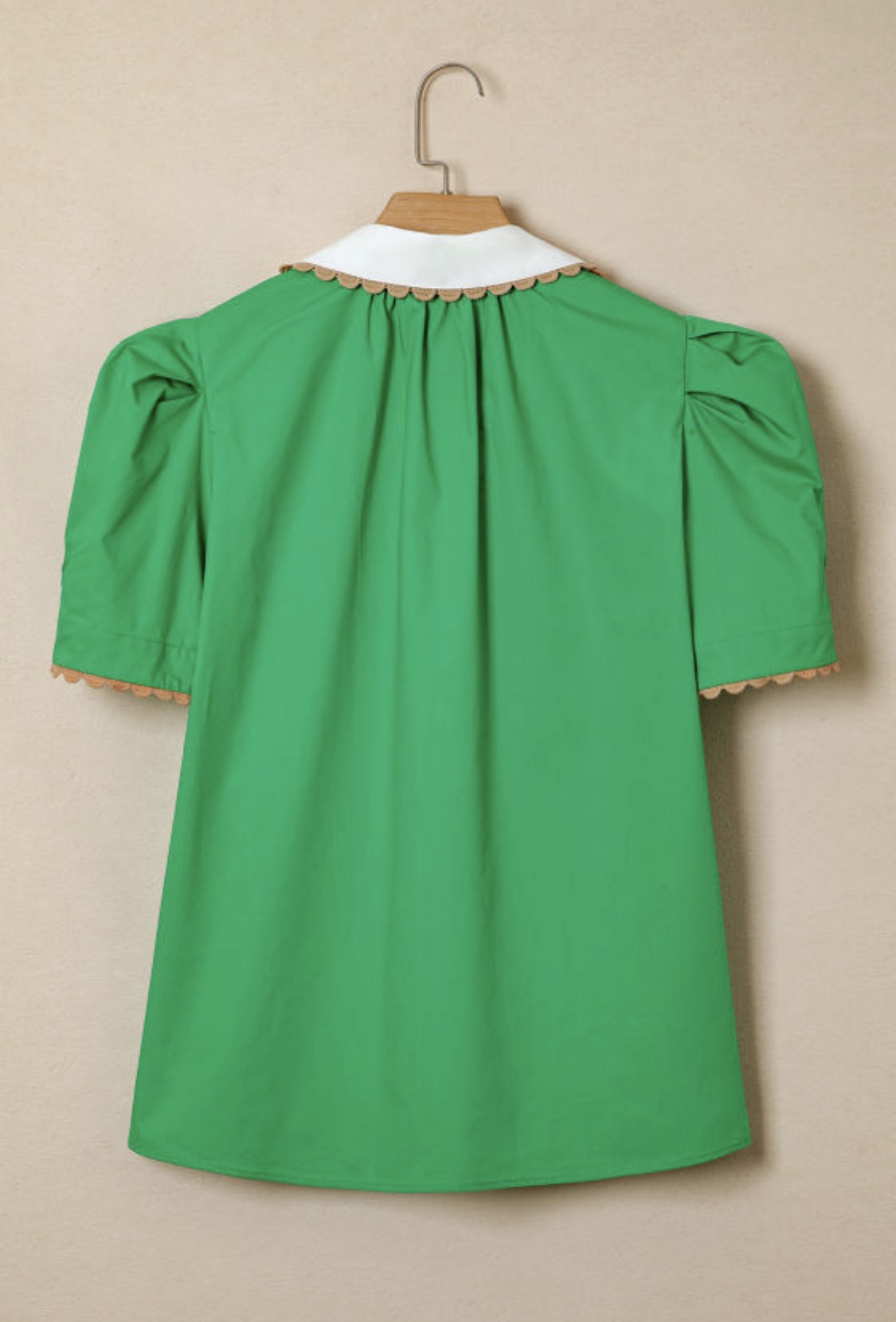 Bright green top