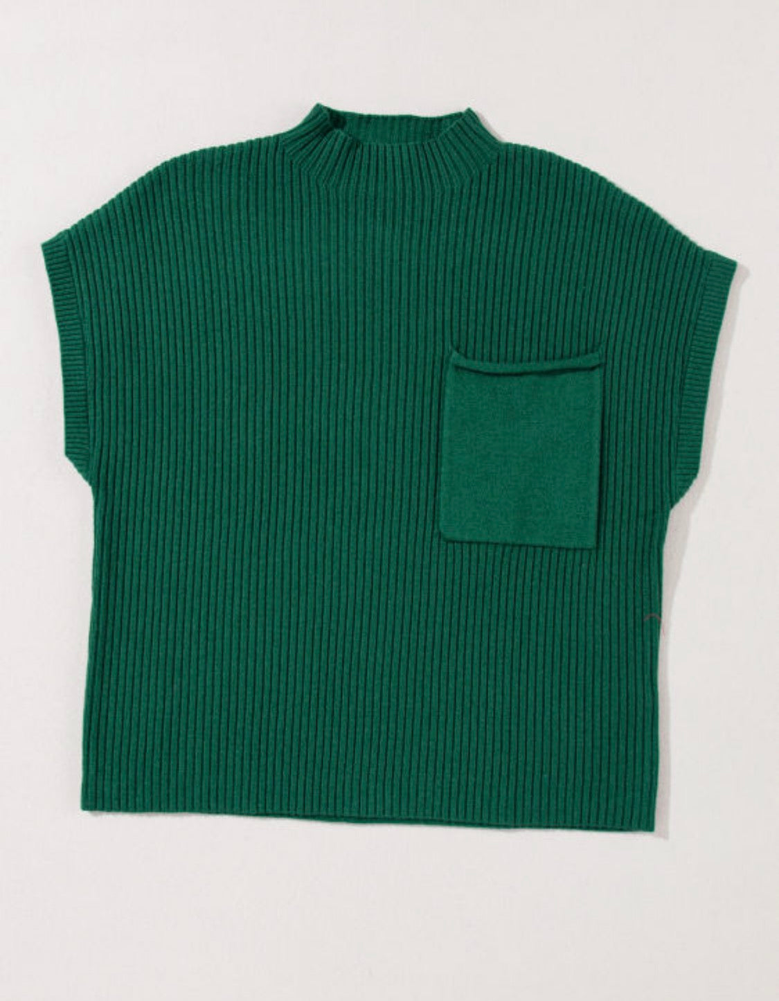 Green short sleeve sweater