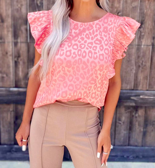 Peach satin top