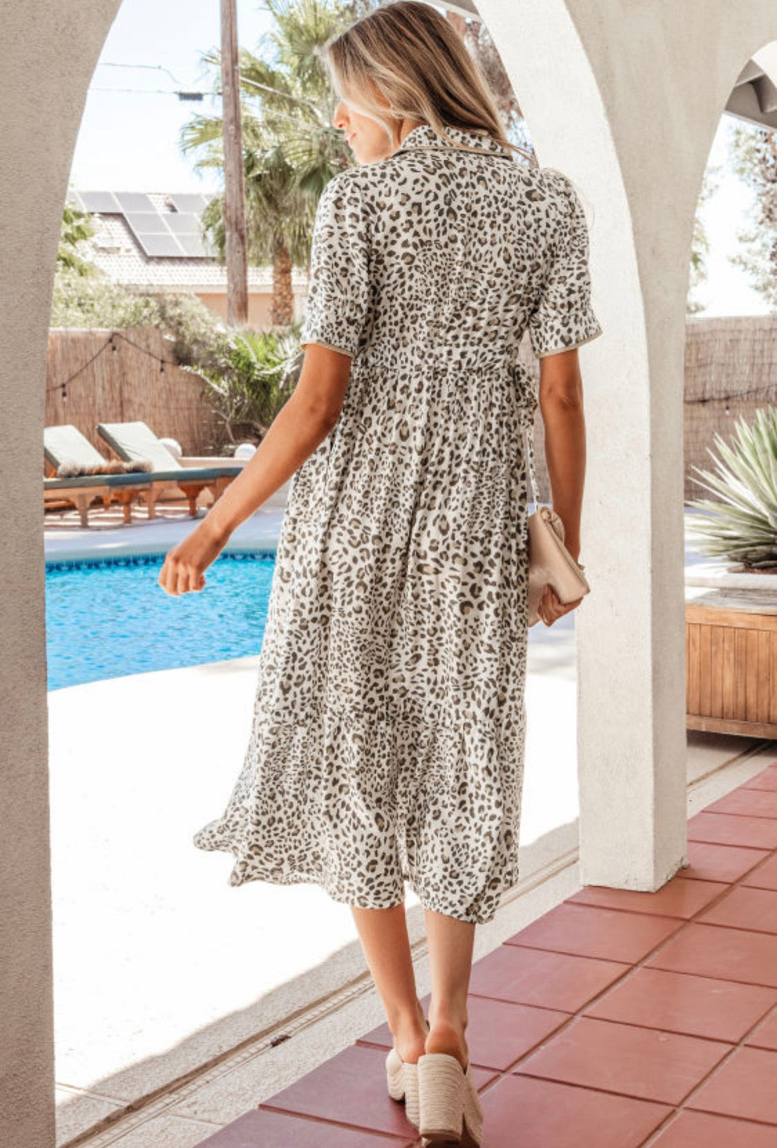 Leopard print dress