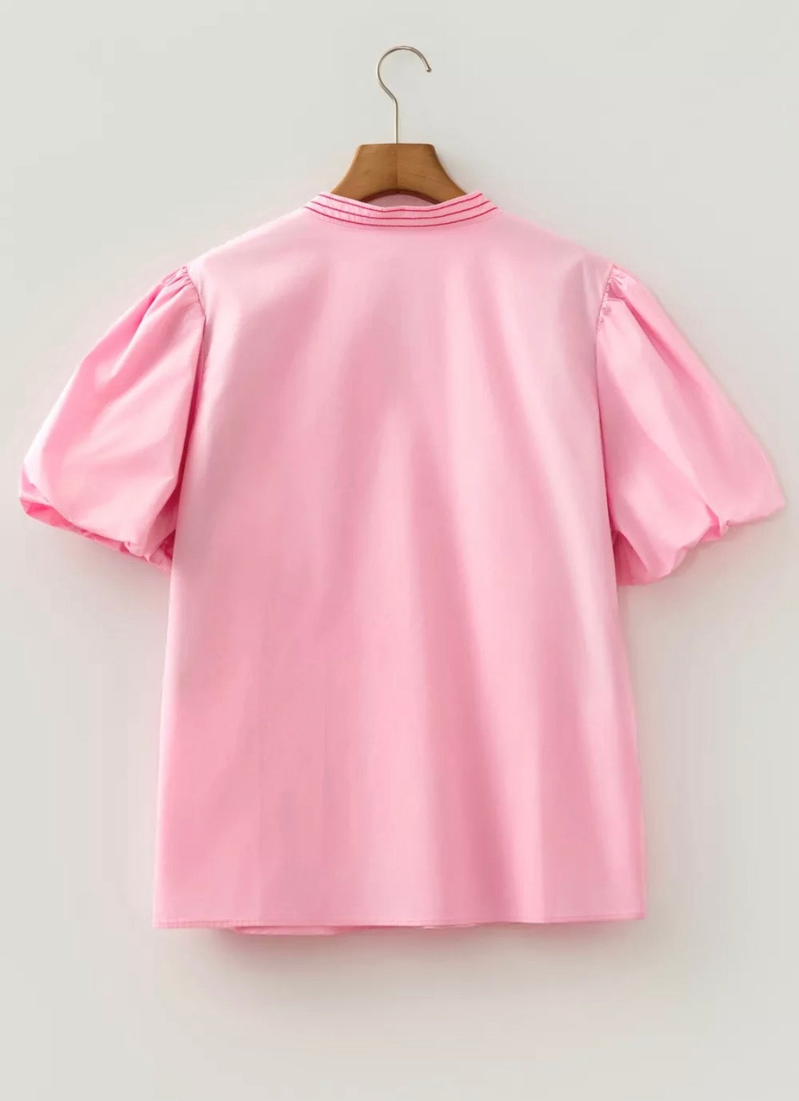 Pink embroidery top