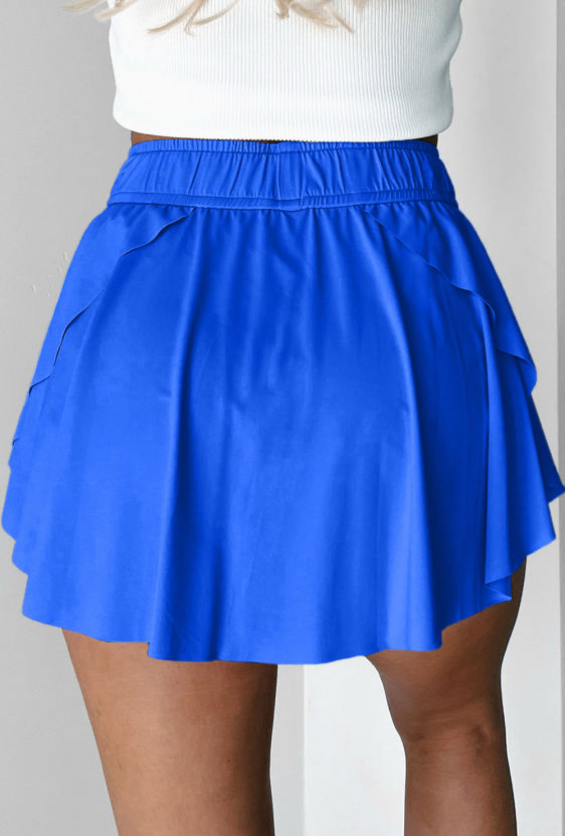 Electric blue skort