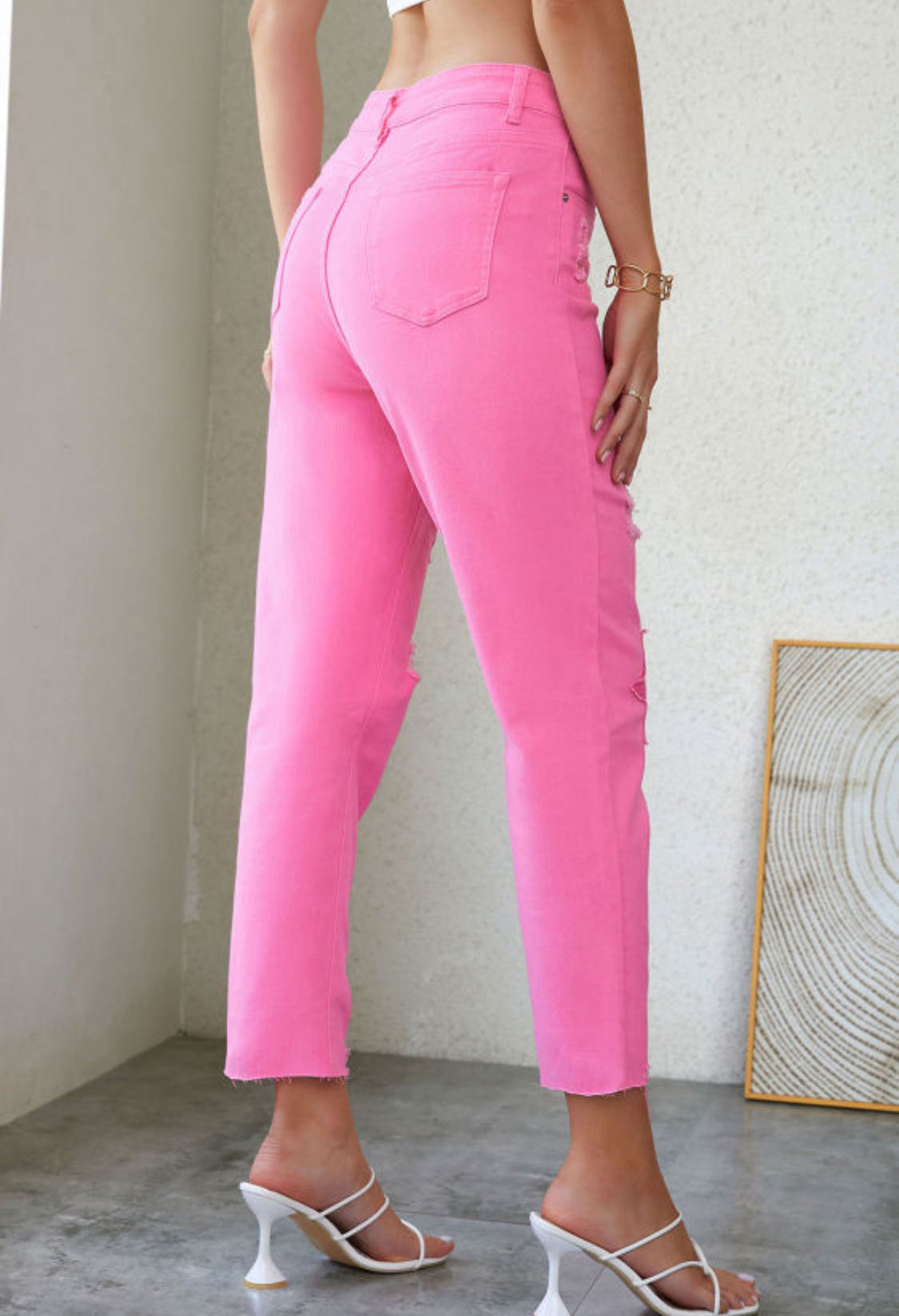 Pink stars jean