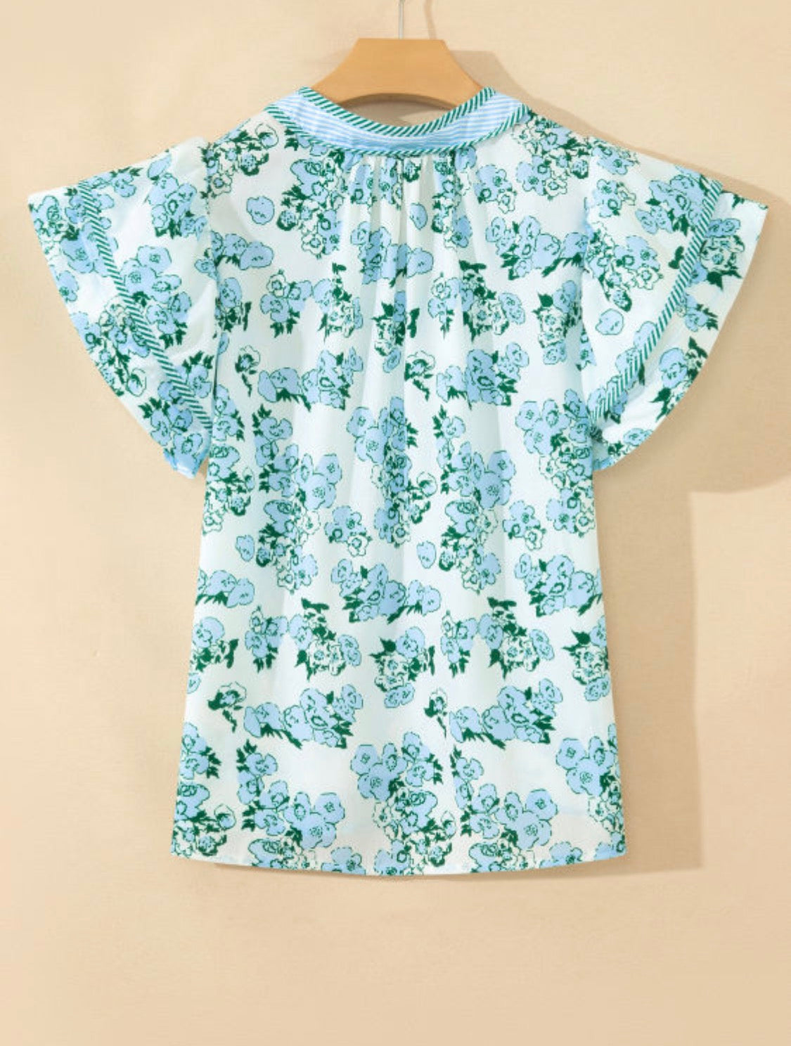 Green floral top