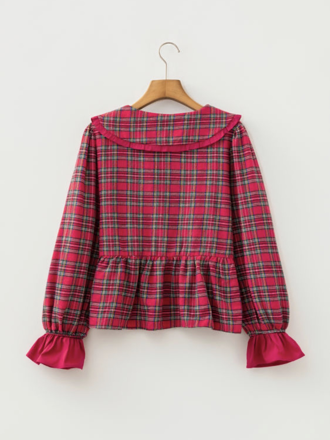 Red plaid top