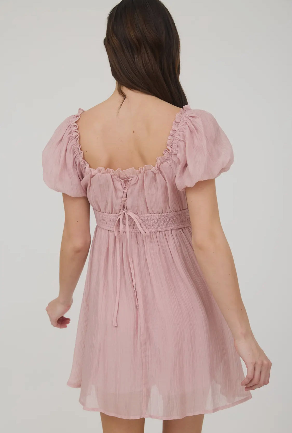Dusty pink mini dress