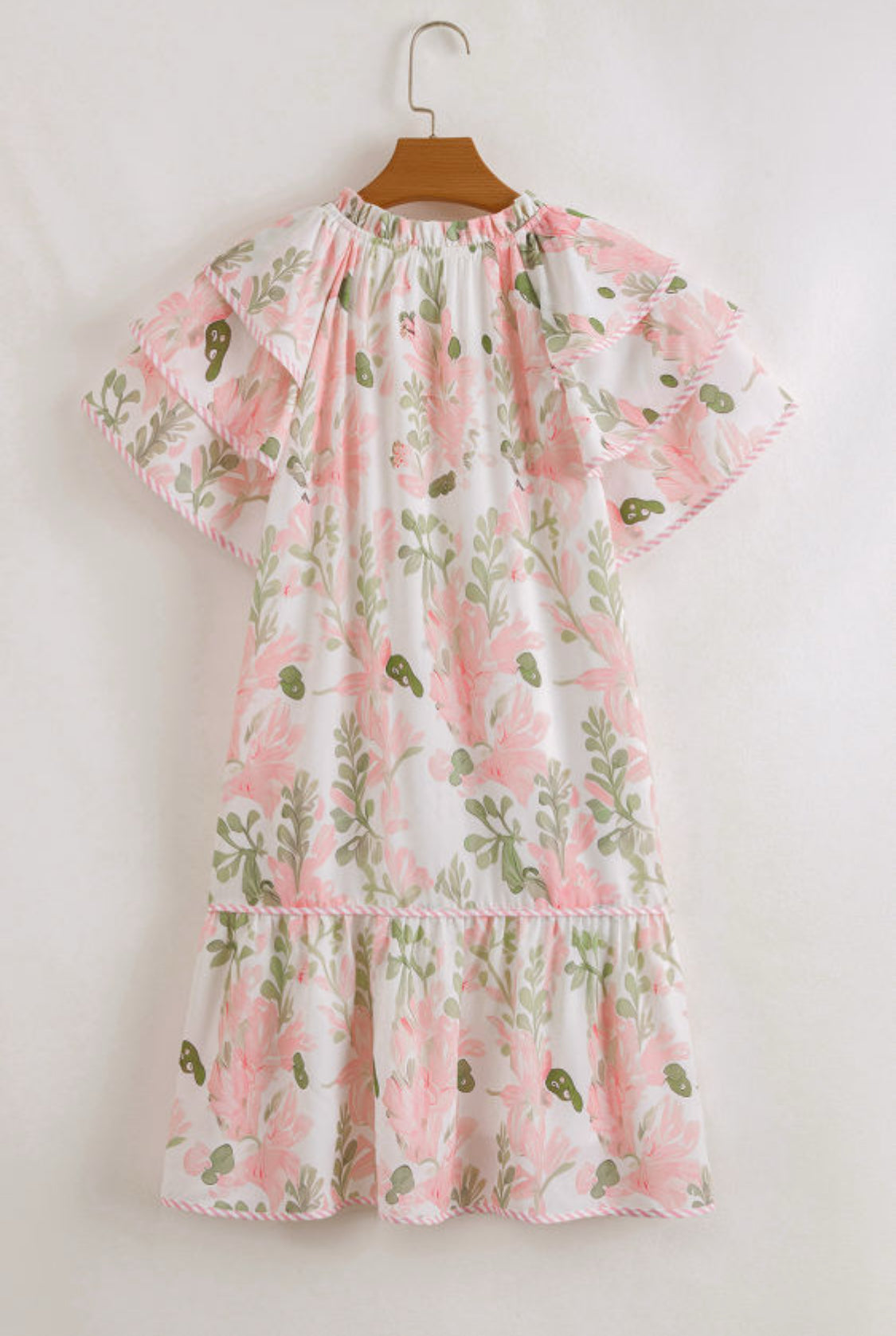Peach floral dress