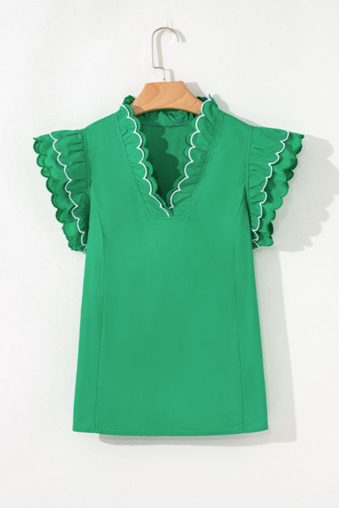 Bright green top