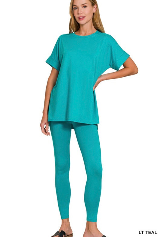 Microfiber lounge set( teal)