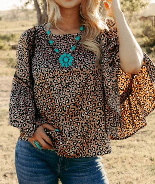 Leopard print blouse