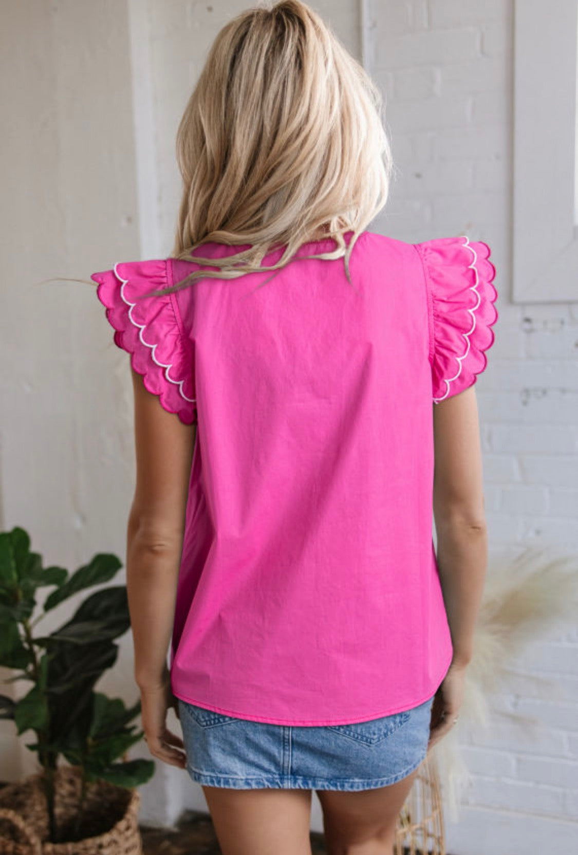 Hot pink top