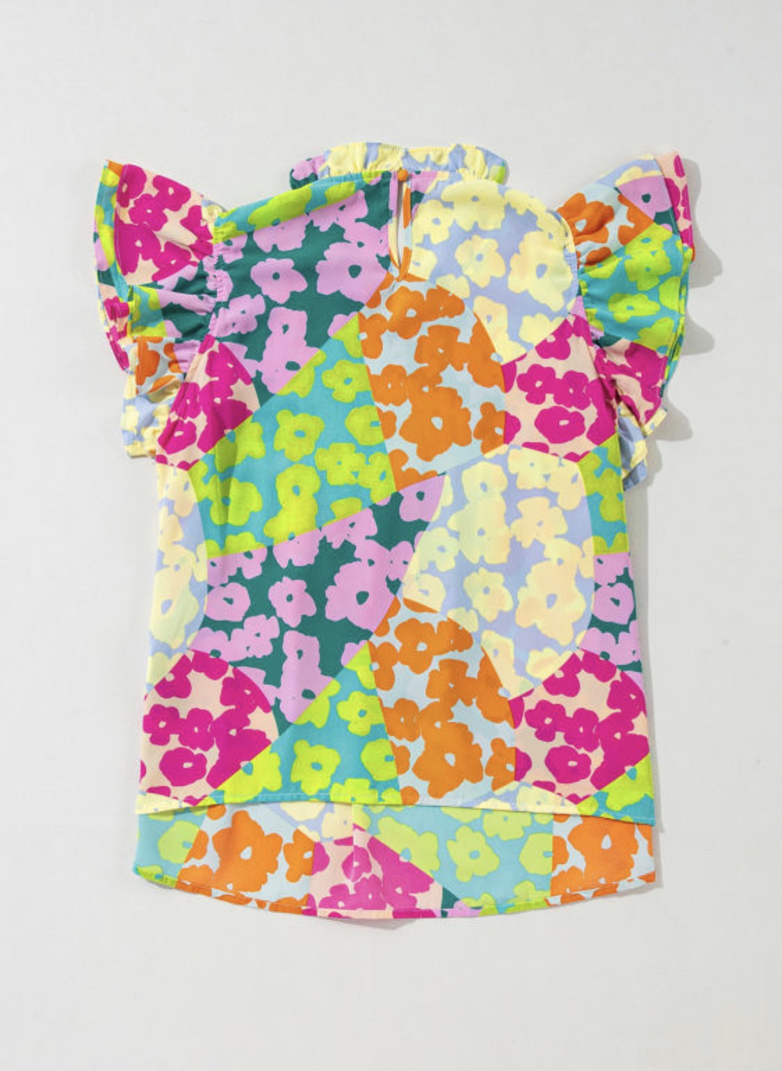 Multicolored flowers top