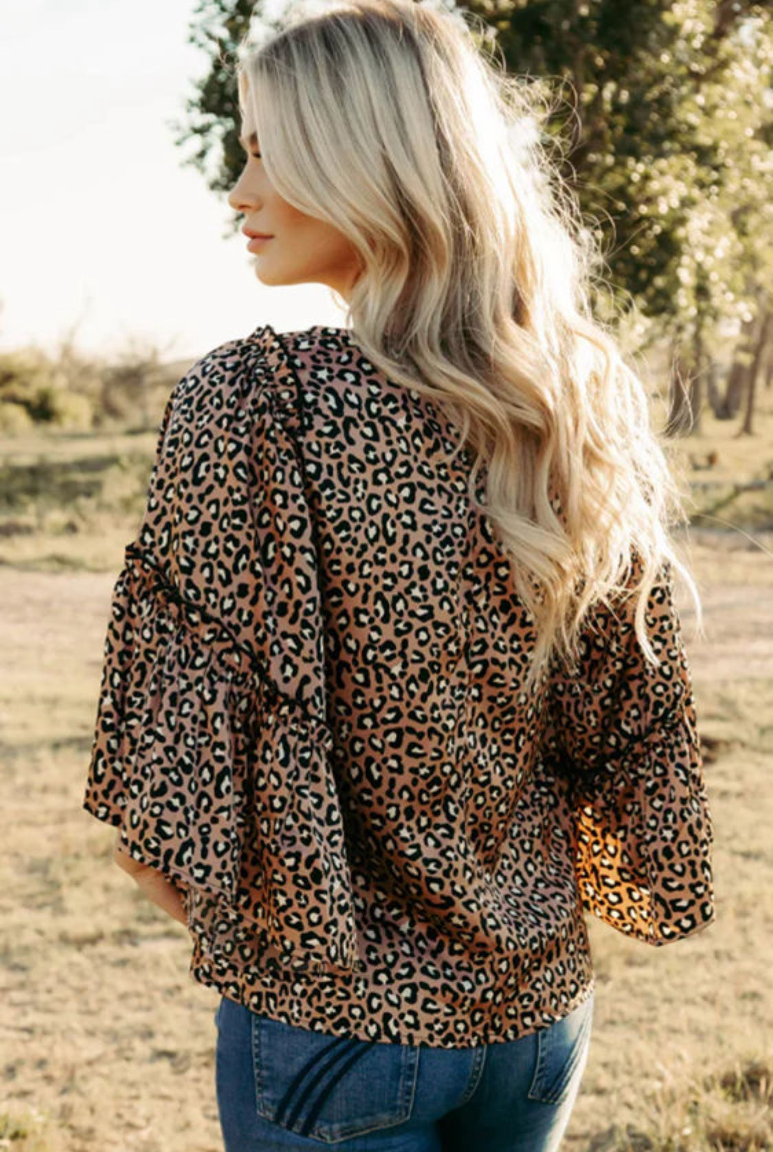 Leopard print blouse