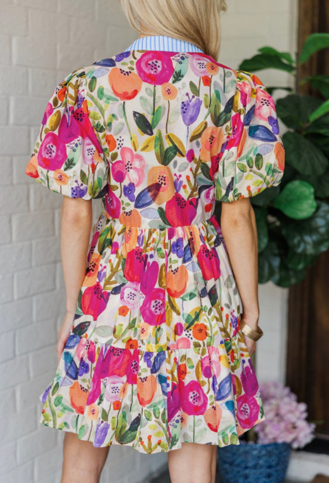 Bright multicolored dress