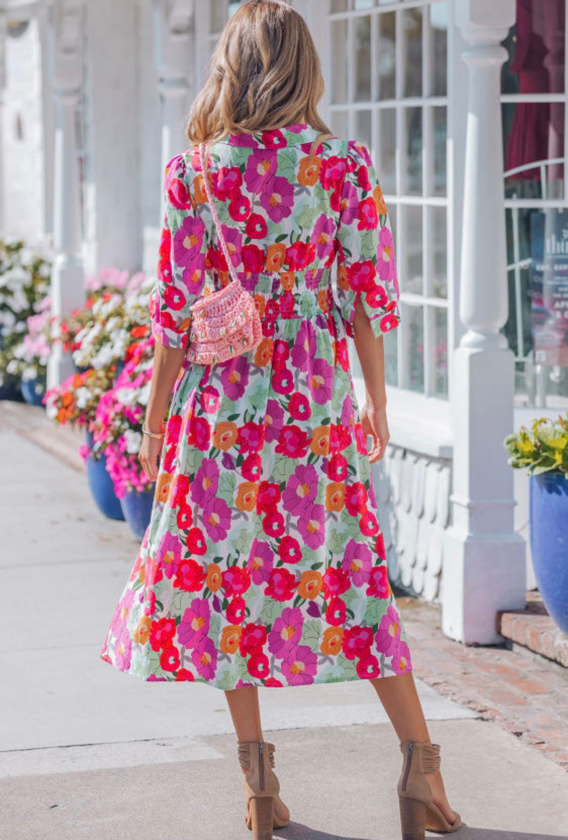 Floral midi dress