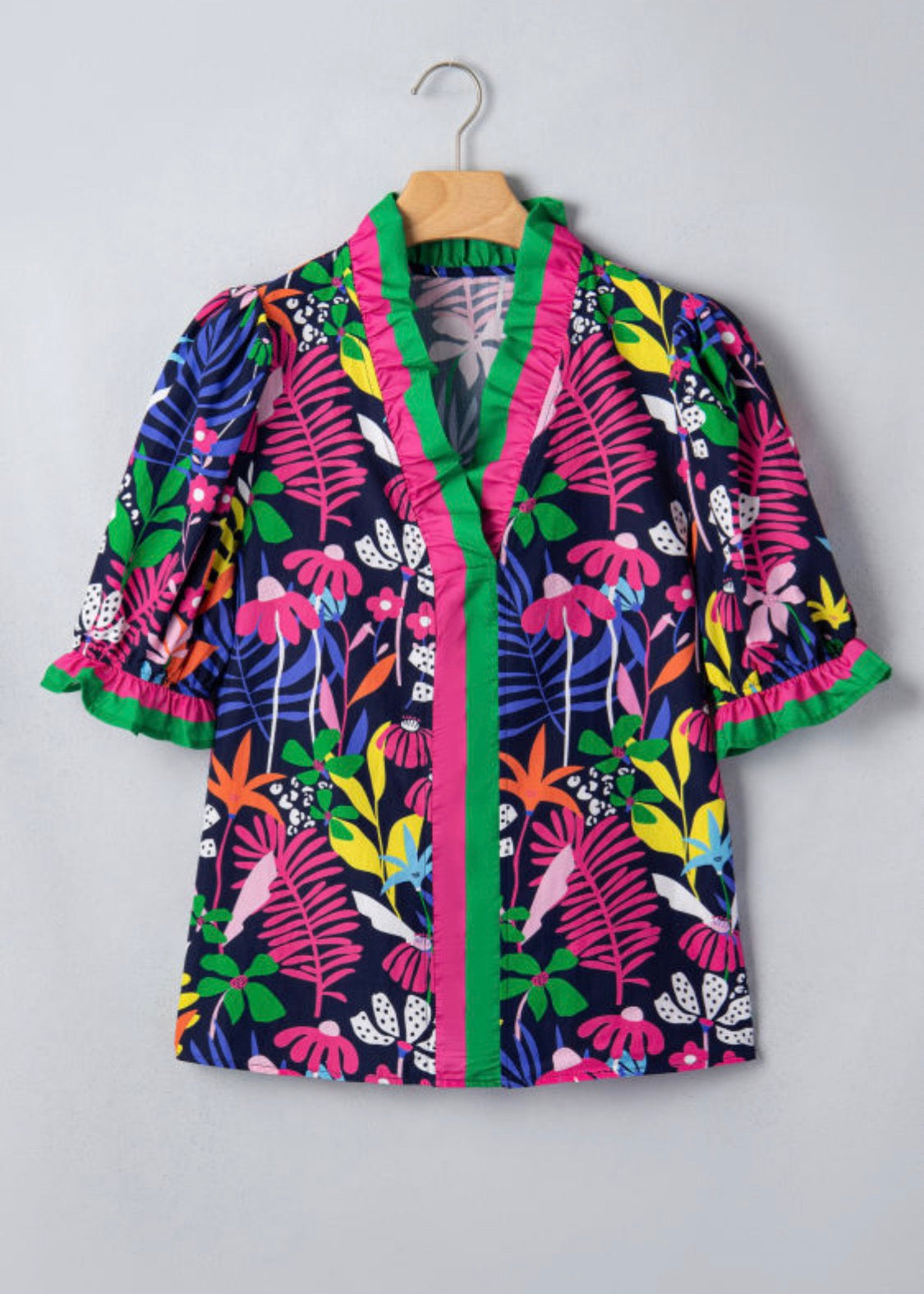 Multiple color floral top